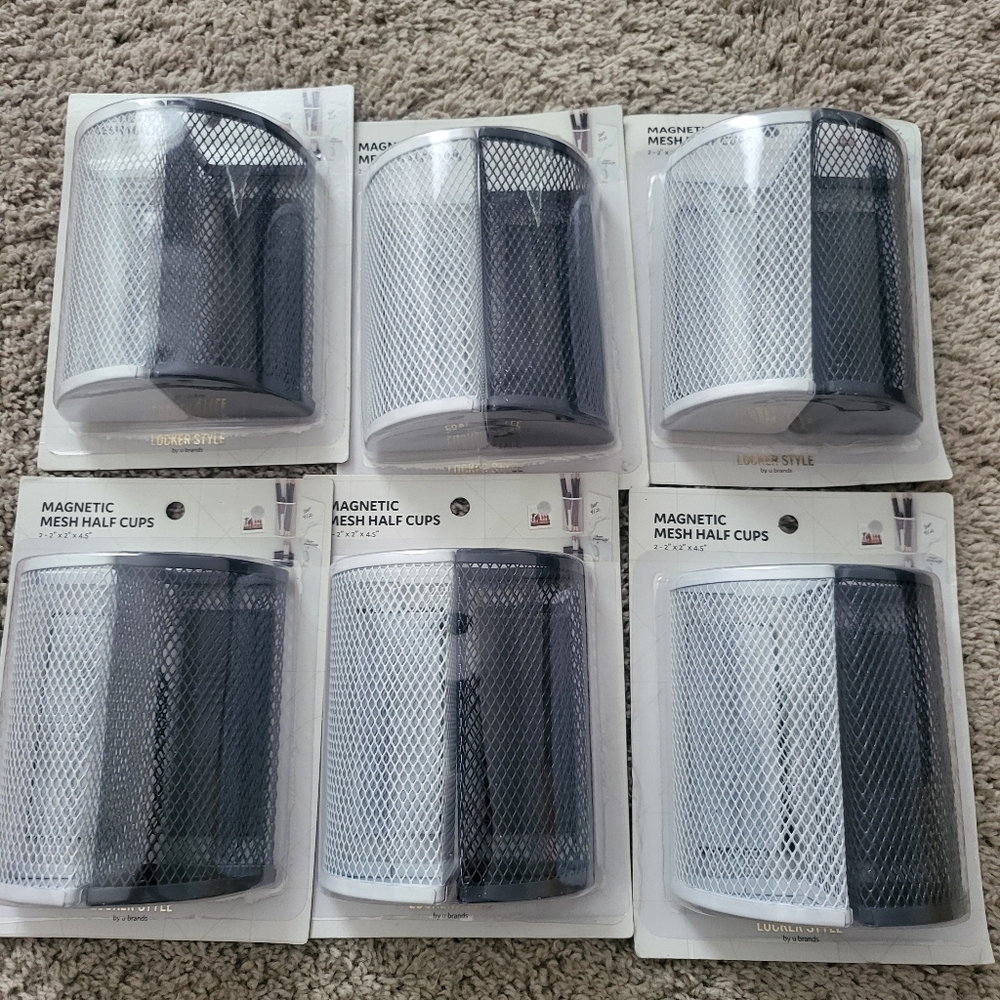 6 Pack Magnetic Half Mesh Cup